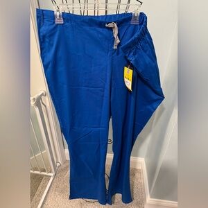 Wonder wink Wonderwork Women’s flare leg scrub pants 2XL 2X Royal Blue 502